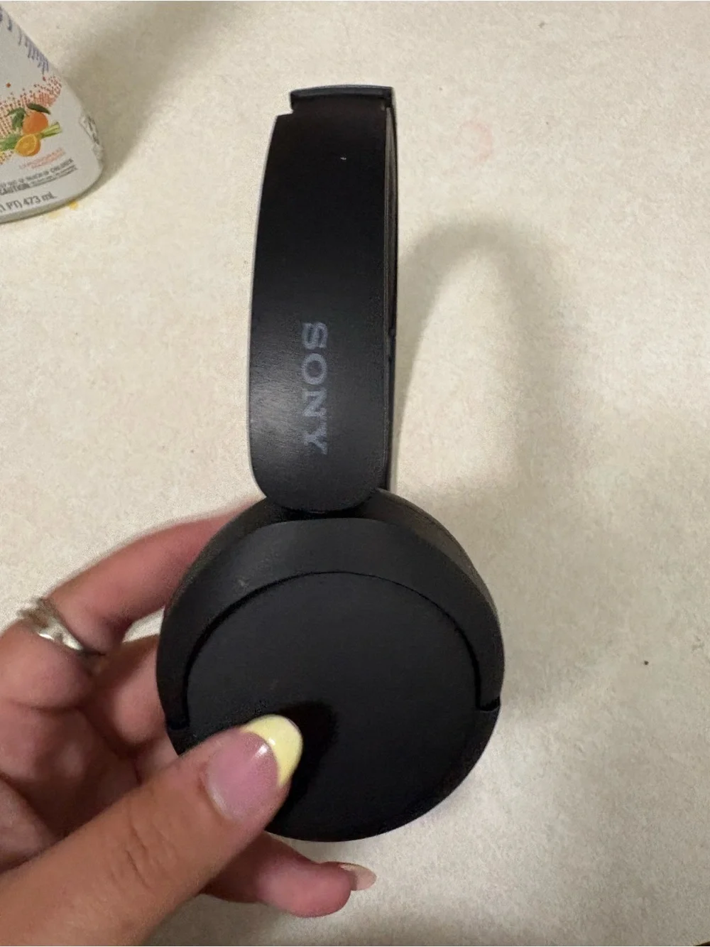Sony Black Over-Ear Headphones with Cushioned Ear Cups